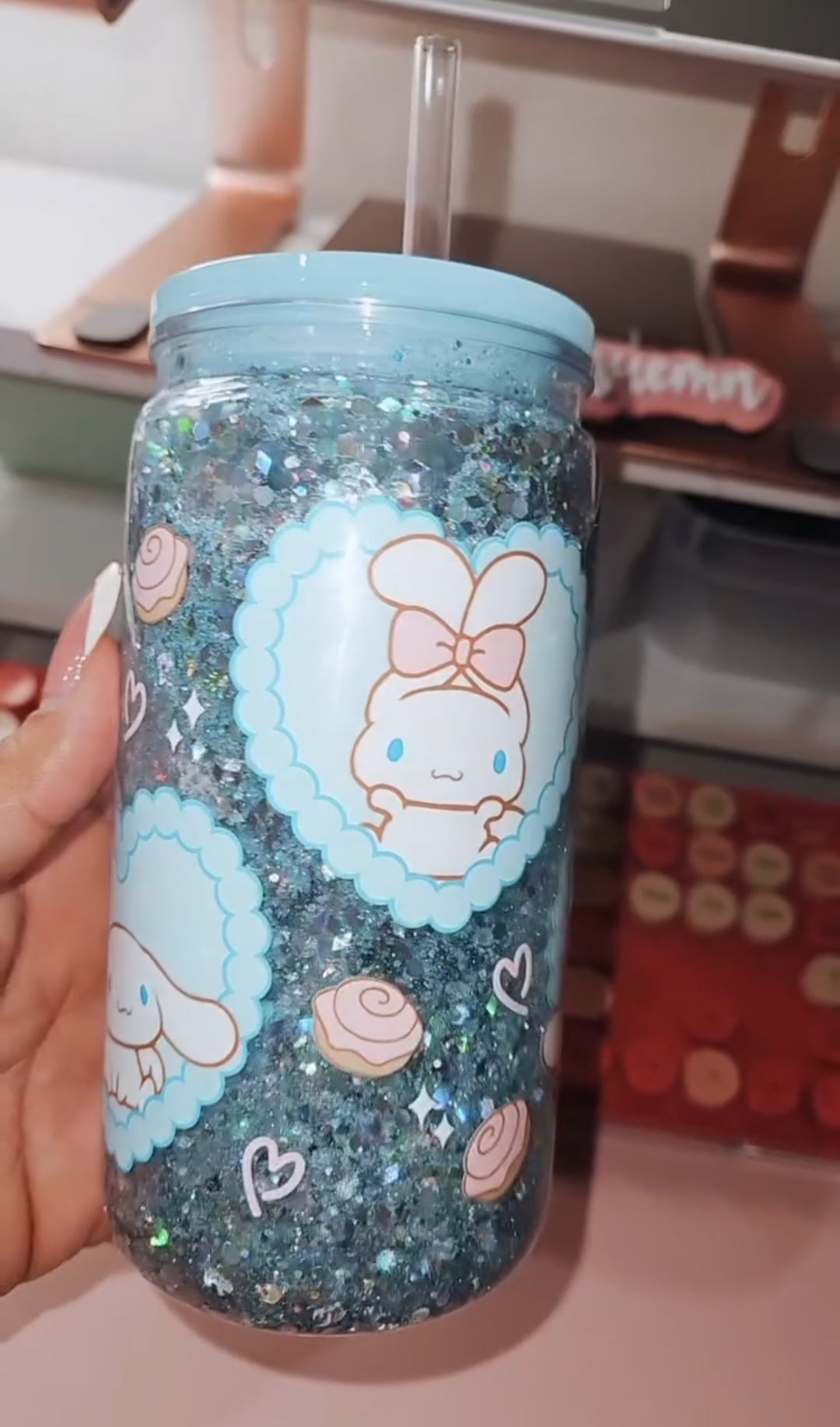 Custom Snowglobe Cup 16oz