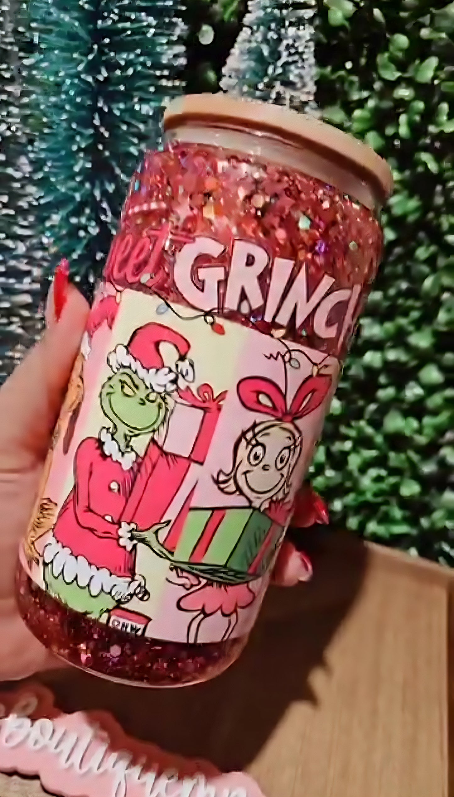Custom Snowglobe Cup 16oz