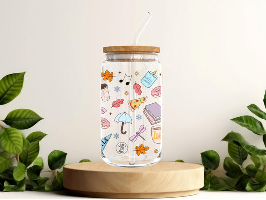 *Pre-Order* Girlmore Girls - UVDTF 16oz Glass Cup