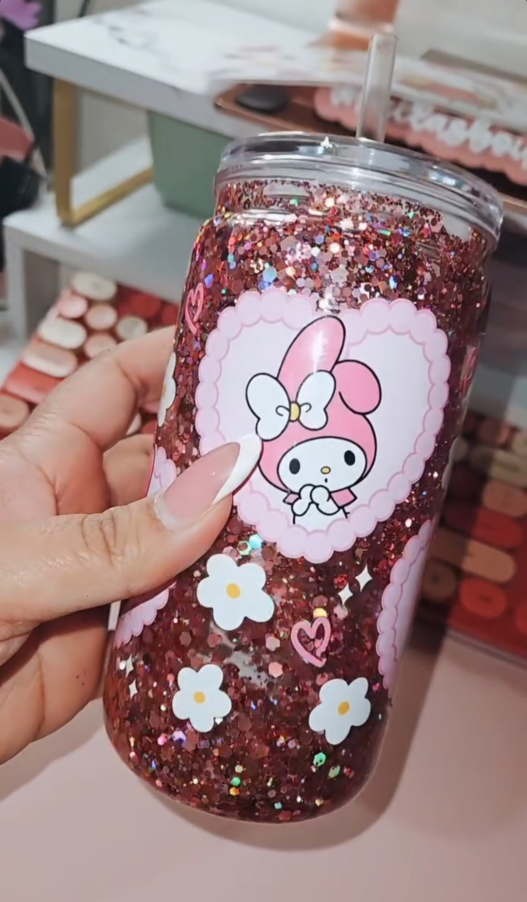 Custom Snowglobe Cup 16oz