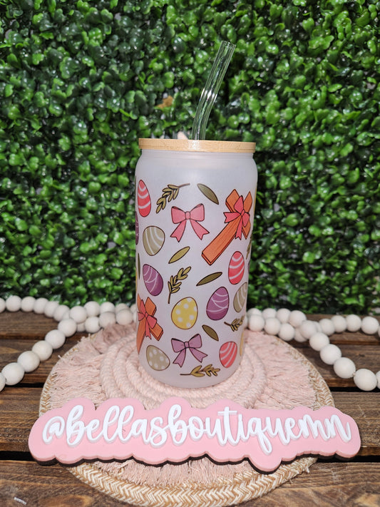 Easter Sunday 16oz Glass Cup